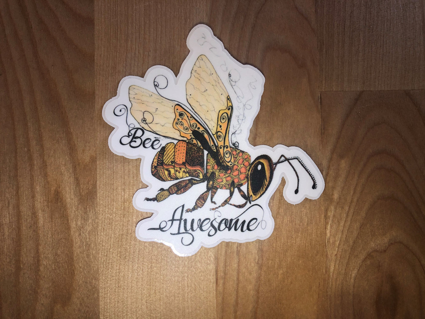 Colorful Bee Logo Stickers