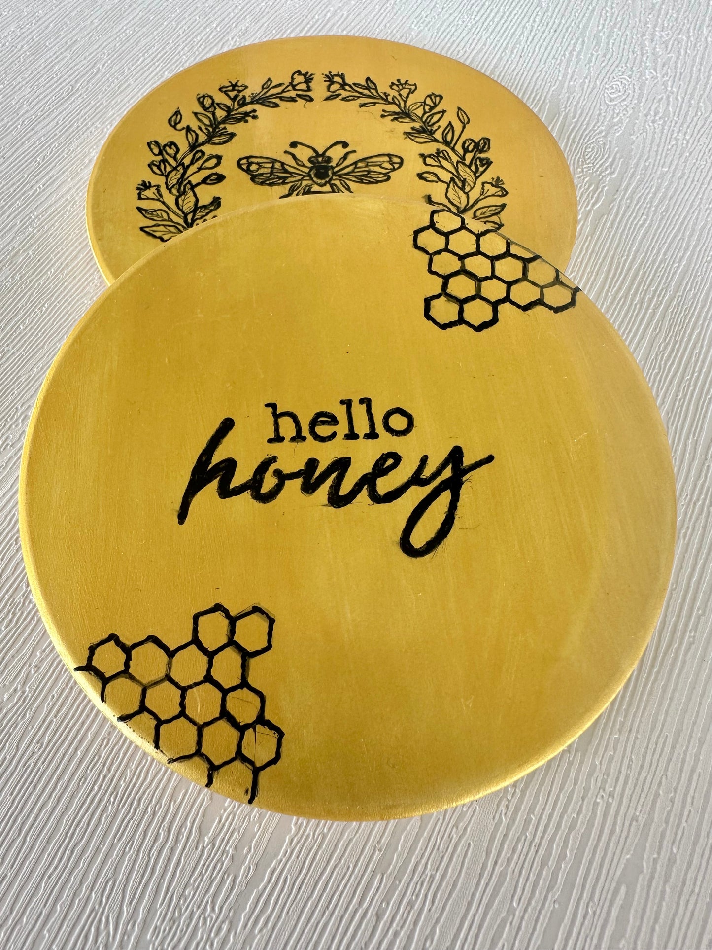 Coasters (bee themed)