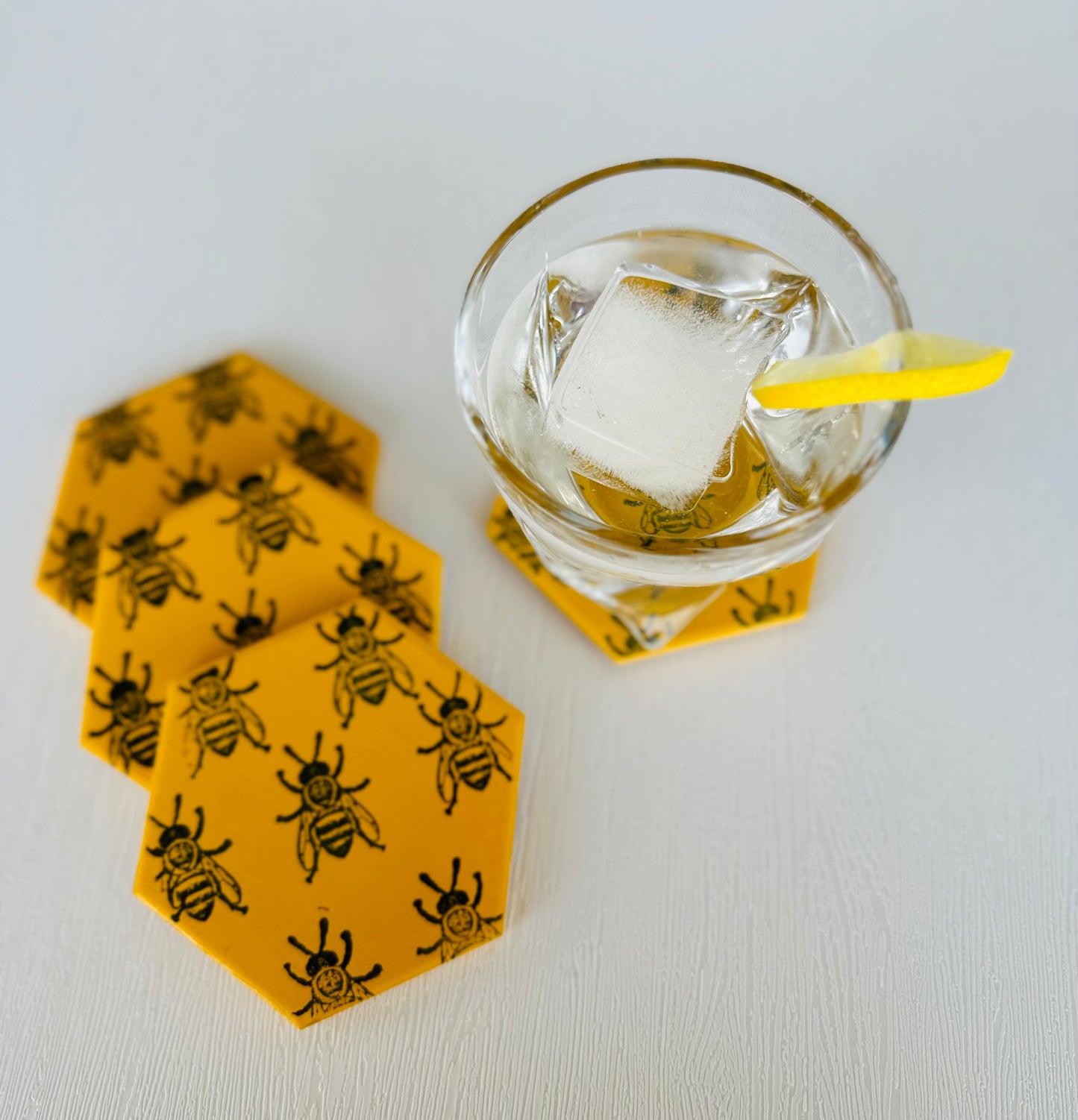 Coasters (bee themed)
